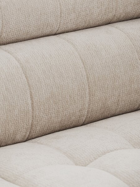 Sofa Nardo s funkciou spania - svetlý béžový šenil Vibe 06