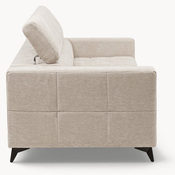 Sofa Nardo s funkciou spania - svetlý béžový šenil Vibe 06