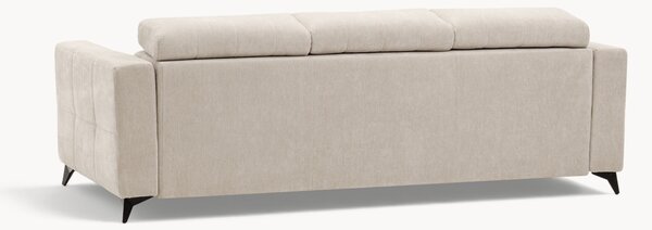 Sofa Nardo s funkciou spania - svetlý béžový šenil Vibe 06