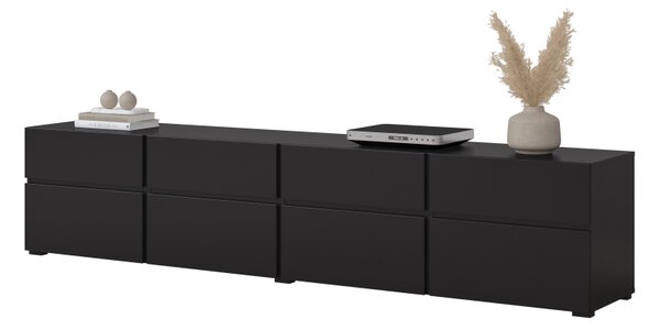 PROFI obývacia stena CROSS čierny onyx