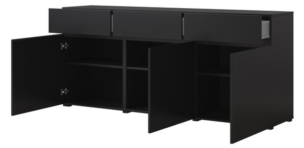 PROFI obývacia stena CROSS čierny onyx