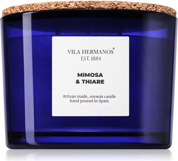 Vila Hermanos Apothecary Cobalt Blue Mimosa & Thiare vonná sviečka 350 g