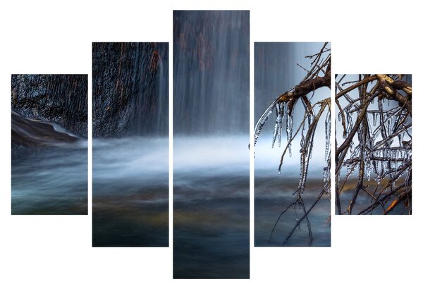 Obraz zimné lagúny (150x105 cm)
