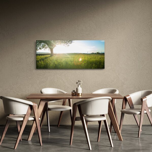Obraz stromu v poli (120x50 cm)
