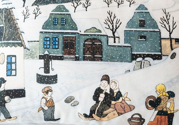 Obliečky Zimní zábavy Bavlna deluxe digitál 1x 140/200, 1x 70/90