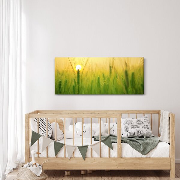 Obraz - Pole s obilím (120x50 cm)