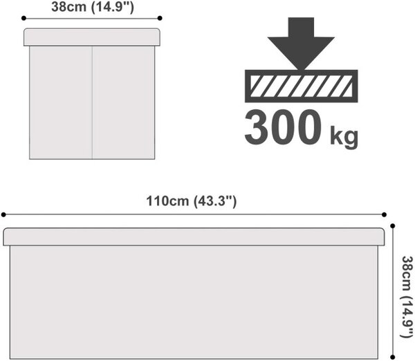 Lavička s úložným priestorom LSF75WT