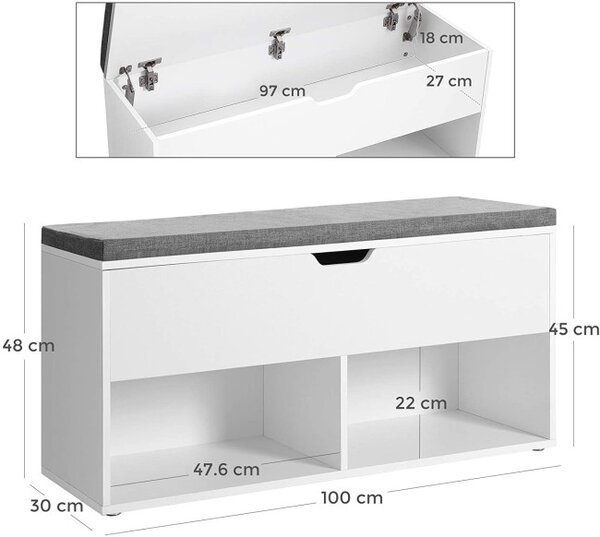 Botník s úložným priestorom LHS21WT