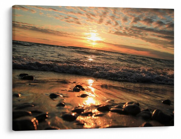 Obraz - Západ slnka pri oceáne (70x50 cm)