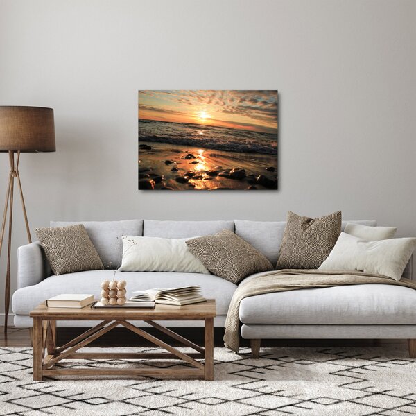 Obraz - Západ slnka pri oceáne (70x50 cm)