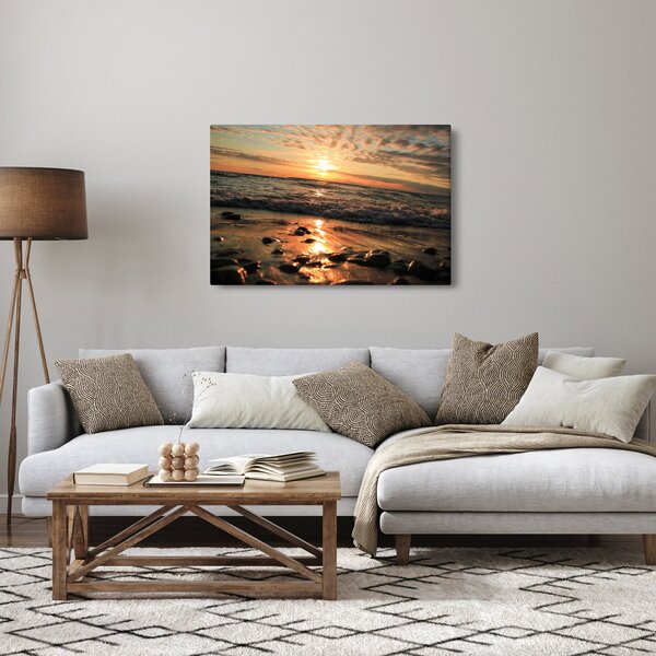Obraz - Západ slnka pri oceáne (90x60 cm)