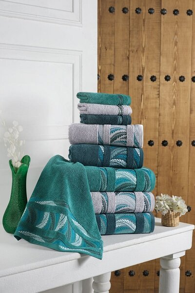 Matějovský TANA GREEN - svetlopetrolejové bavlnené uteráky, osušky svetlopetrolejová Egyptská bavlna 30x50 cm