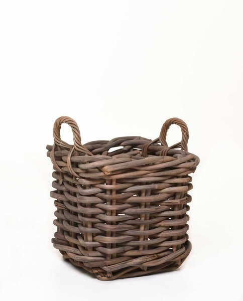 Dekoračný košík CABAZ, ratan, výška 42 cm, natur