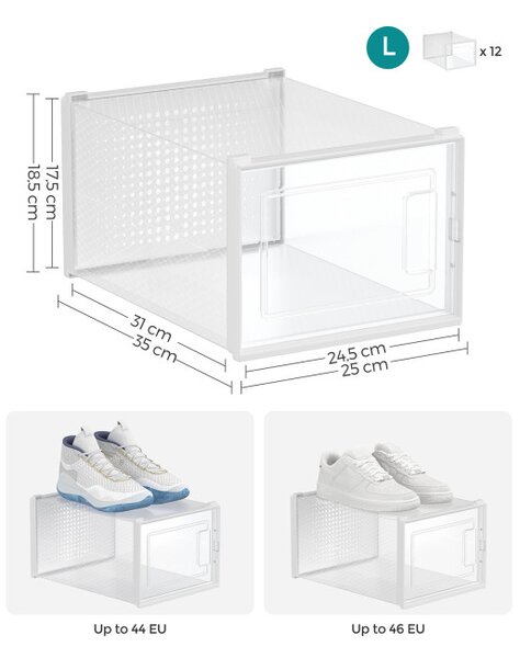 Úložné boxy LSP12MWT (12 ks)