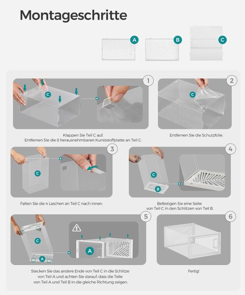Úložné boxy LSP106W18 (18 ks)