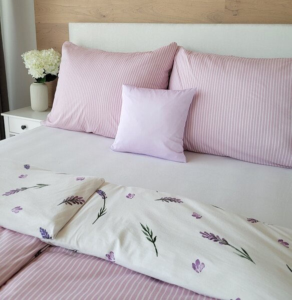 Obliečky Lavender Bavlna deluxe 1x 140/200, 1x 70/90