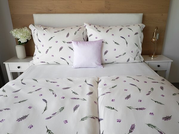 Obliečky Lavender Bavlna deluxe 1x 140/200, 1x 70/90
