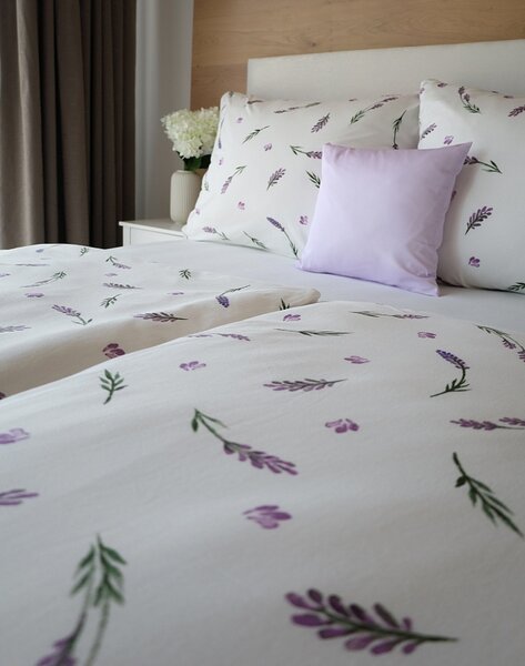 Obliečky Lavender Bavlna deluxe 1x 140/200, 1x 70/90
