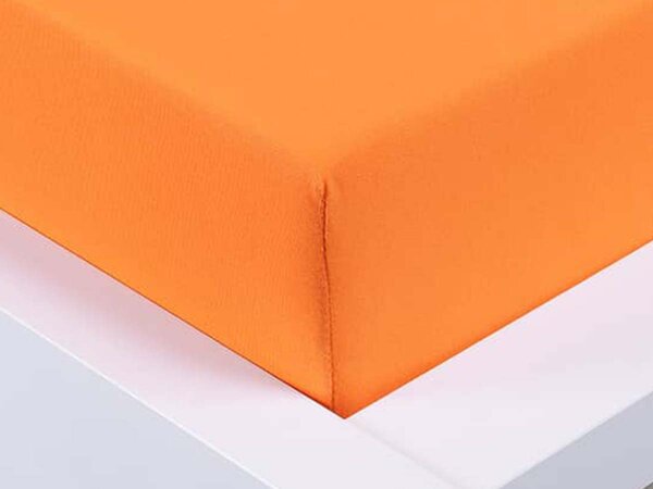 XPOSE® Detská jersey plachta EXCLUSIVE- oranžová 70x140 cm plachta Exclusive