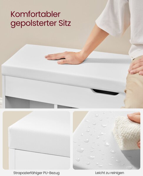 Botník so sedením a úložným priestorom LHS130W14