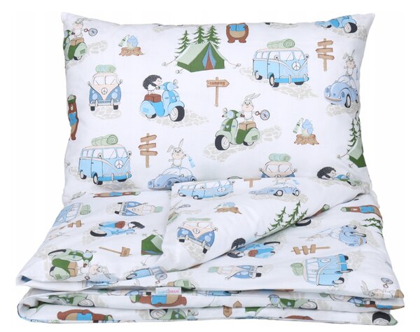 BabiM Detské obliečky 120x90 Camping