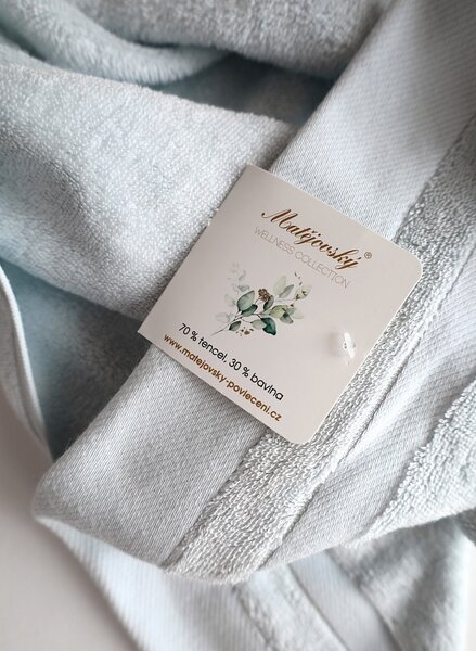 Uterák Eucalypta modrá Modrá světlá Tencel/Bavlna 70/140