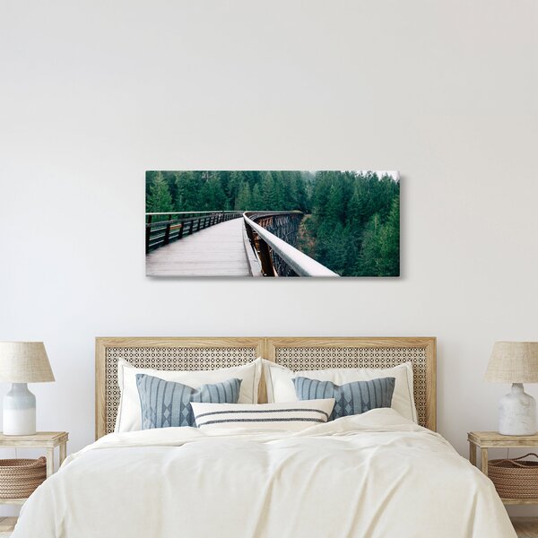 Obraz - Most k vrcholkom stromov (120x50 cm)