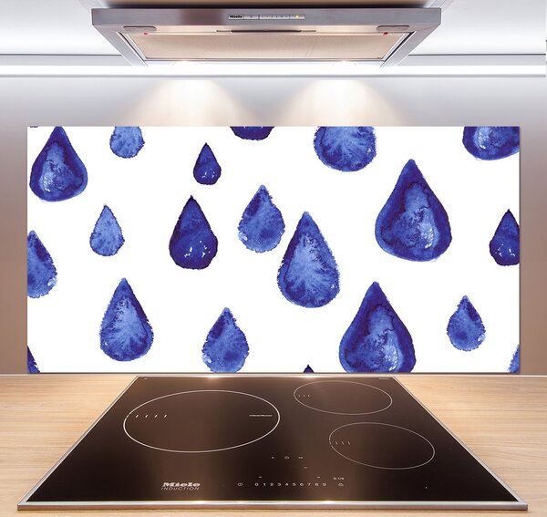 Panel do kuchyne Modré kvapky pl-pksh-120x60-f-126312321