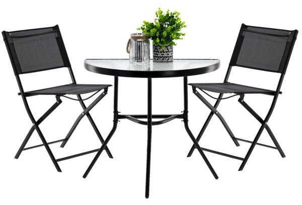 Set záhradného nábytku ZORINA čierny SAD7132