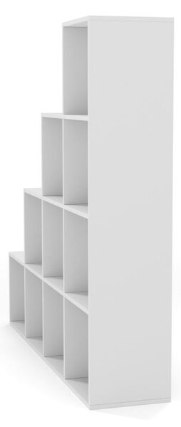 MIADOMODO stupňovitý regál veľký, voľne stojaci, biely