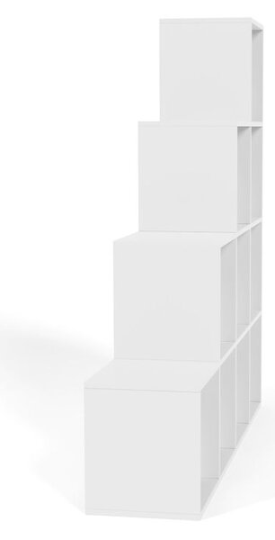 MIADOMODO stupňovitý regál veľký, voľne stojaci, biely