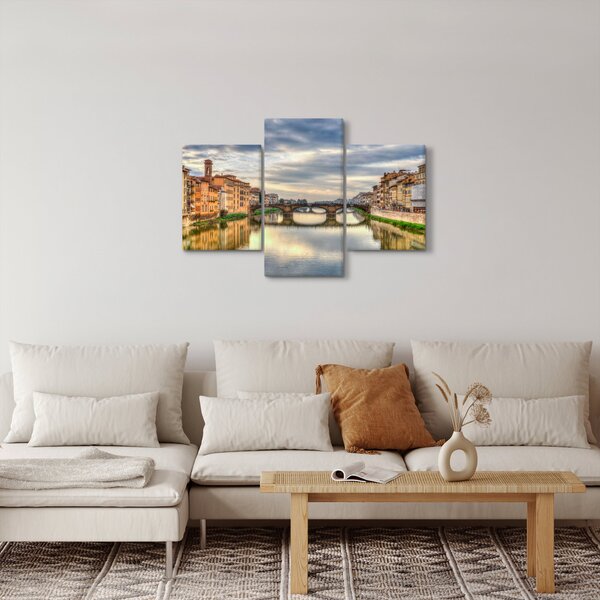 Obraz - Most cez rieku (90x60 cm)