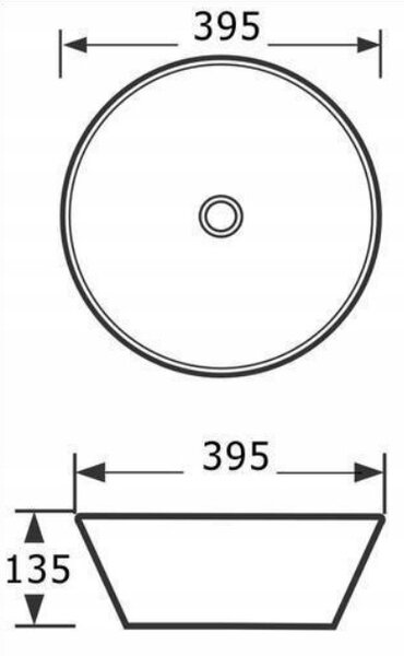 Invena Tinos, umývadlo na dosku 395x395x135 mm, imitácia kameňa-mramor, INV-CE-43-707-C