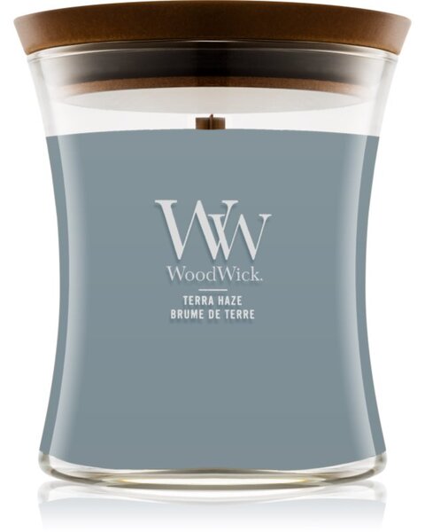Woodwick Terra Haze vonná sviečka s dreveným knotom 275 g