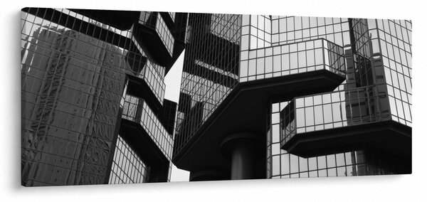 Obraz sklenených budov (120x50 cm)