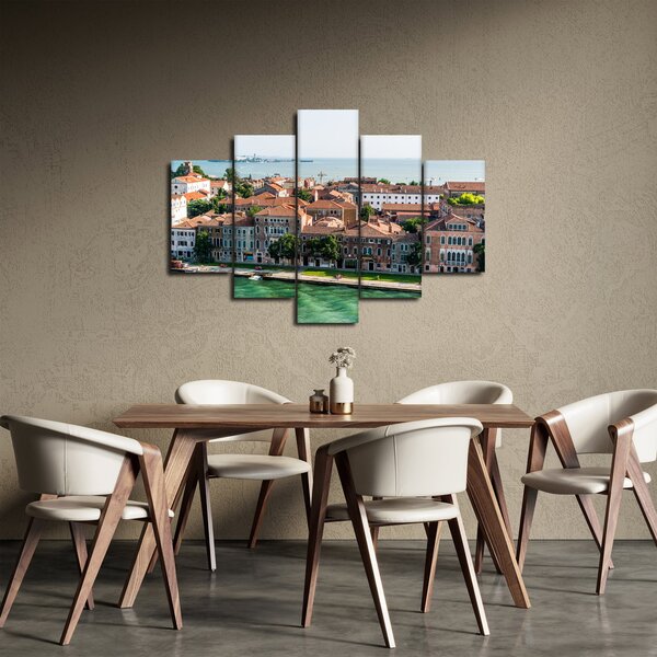 Obraz - Letecký pohľad na mesto (150x105 cm)