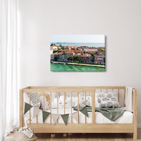 Obraz - Letecký pohľad na mesto (90x60 cm)