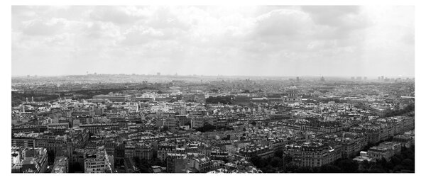 Obraz - Strechy domov v Paríži (120x50 cm)