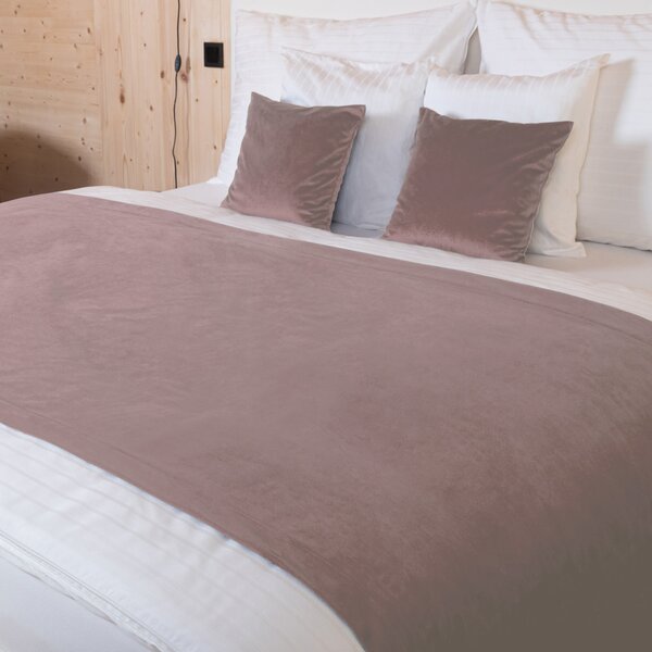 Biante Zamatový prehoz na posteľ Velvet Prémium SVP-002 Staroružový 140x200 cm