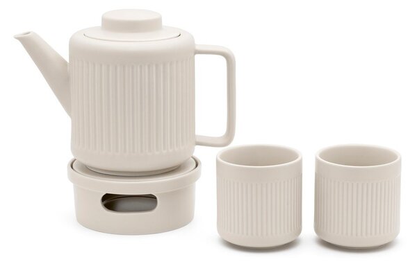 Biela porcelánová kanvica na čaj so sitkom 1,2 l Skagen – Bredemeijer