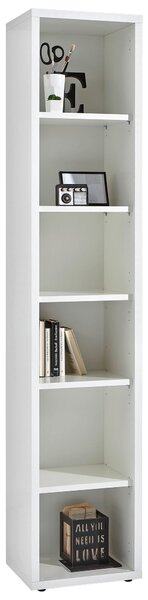 REGÁL NA ŠANÓNY, biela s vysokým leskom, 44/217/35,7 cm Carryhome - Kancelárske regály