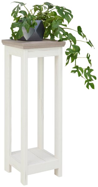 STOJAN NA KVETY sivá, biela Hom`in - Stolíky do obývačky