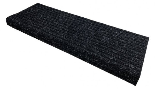 Vopi Nášľapy na schody Rio antracit obdĺžnik, samolepiaci - 24x65 obdĺžnik (rozmer vrátane ohybu)
