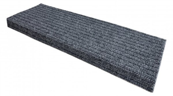 Vopi Nášľapy na schody Rio šedé obdĺžnik, samolepiaci - 24x65 obdĺžnik (rozmer vrátane ohybu)
