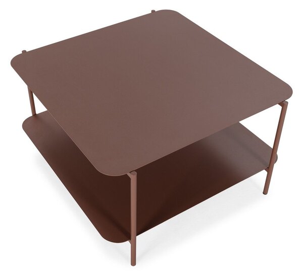 Terakotový kovový konferenčný stolík 70x73 cm Beatrix – MOME