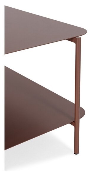 Terakotový kovový konferenčný stolík 70x73 cm Beatrix – MOME