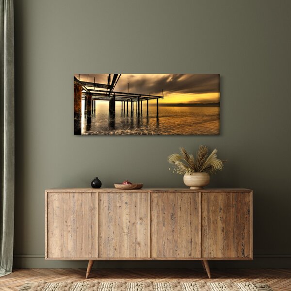 Obraz - Architektúra pri pobreží (120x50 cm)