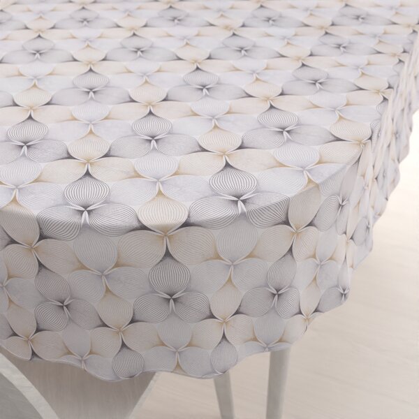 Biante Dekoračný oválny obrus PML-031 Designové geometrické obrazce na bielom 50x100 cm