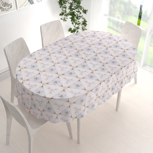 Biante Dekoračný oválny obrus PML-031 Designové geometrické obrazce na bielom 50x100 cm