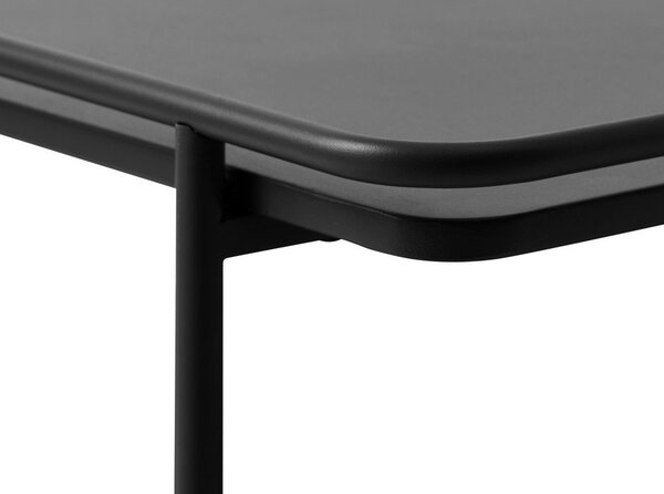 Čierny kovový konferenčný stolík 75x75 cm Yuba – Unique Furniture